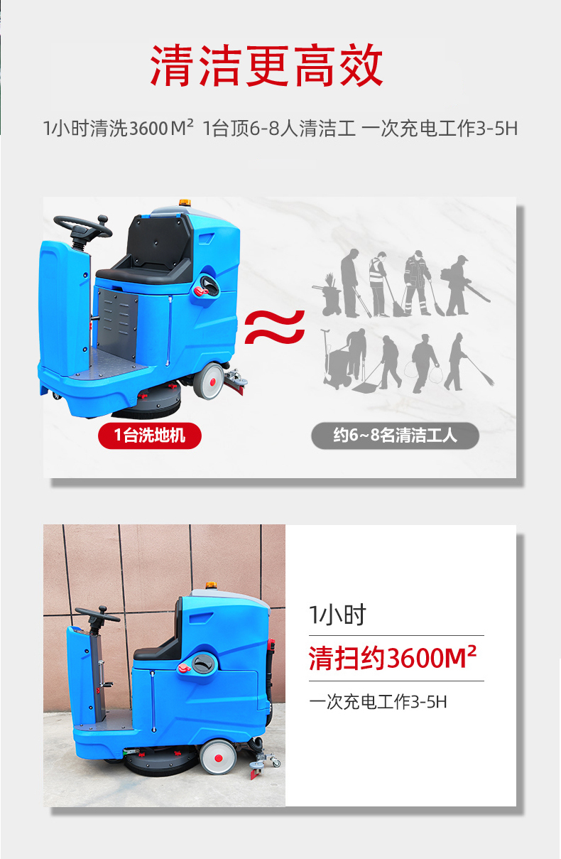 黄石驾驶式洗地机更适合用在高铁站